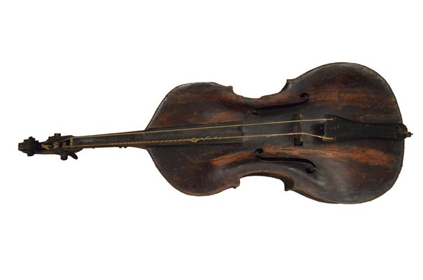 Small double bass and bow